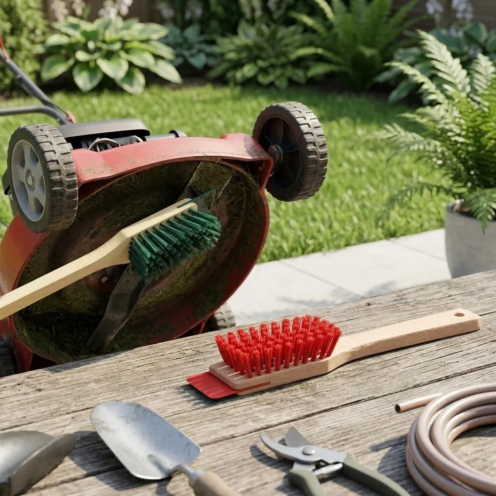 Sturdy For Outdoor Scrub Brush with Dual Function Design Combining Aggressive Scrubbing and Gentle Scraping Action