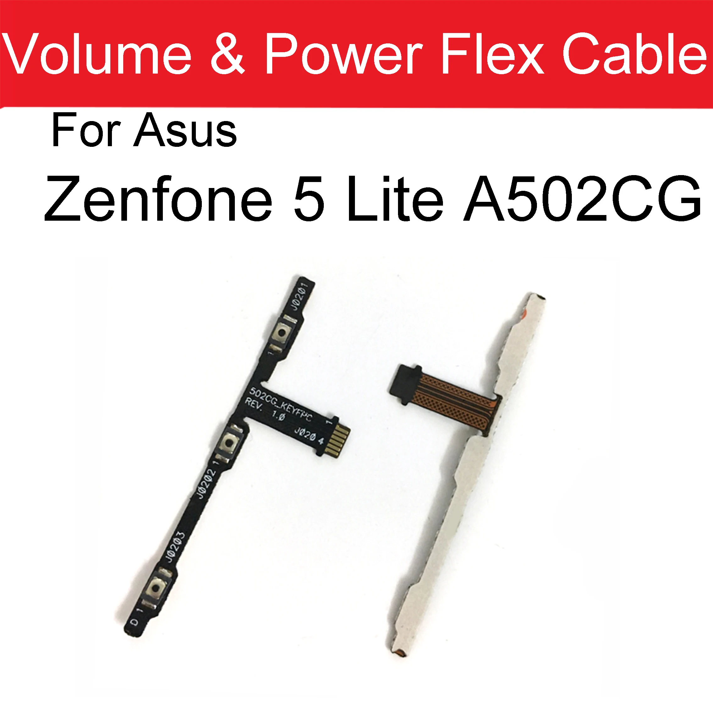 Volume & Power Flex cable For Asus zenfone 5Q ZC600KL Side key Switch Button For Asus Zenfone 5 Lite SD630 SD430 repair parts