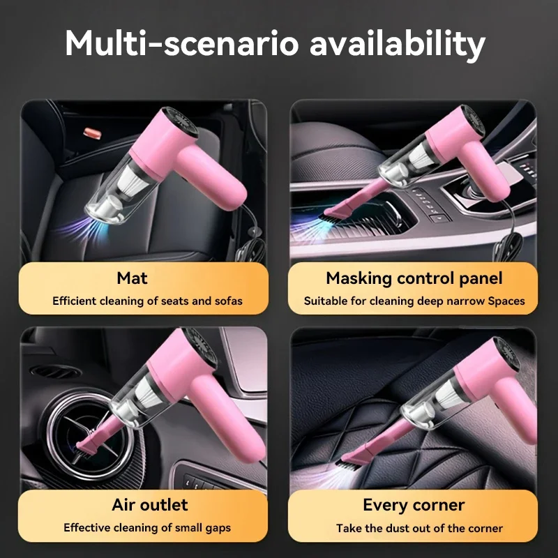 Xiaomi Handheld Powerful Suction Wet And Dry Vacuum Cleaner Dual Use For Home And Car Portable Rechargeable Mini Dusts Buster