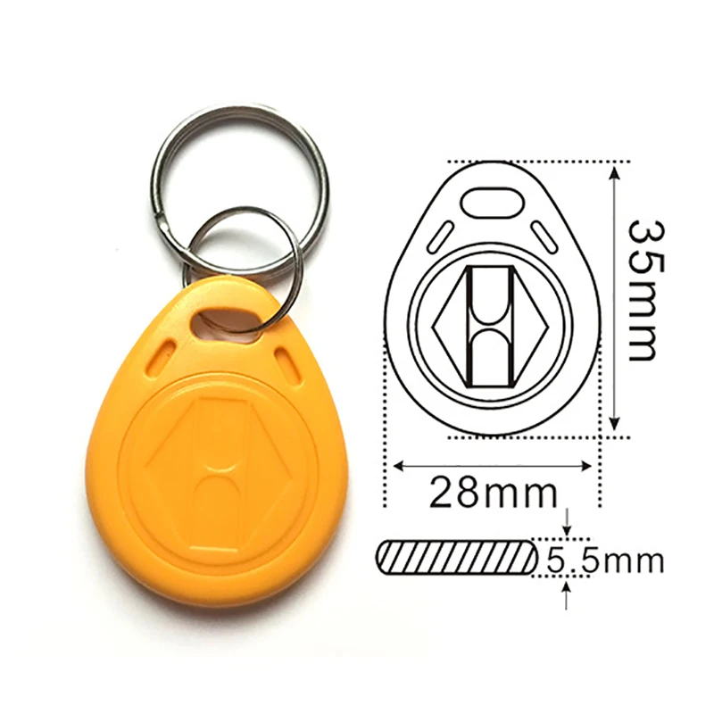 10Pcs/Lot 125Khz EM4305 T5577 Copy Rewritable Writable Duplicate RFID Tag Proximity ID Token Keyfobs Card