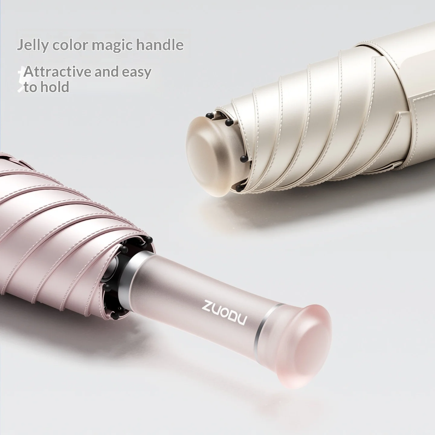 Silver‑coated UV Umbrella, Dual‑use Sun & Rain, Compact Folding Portable