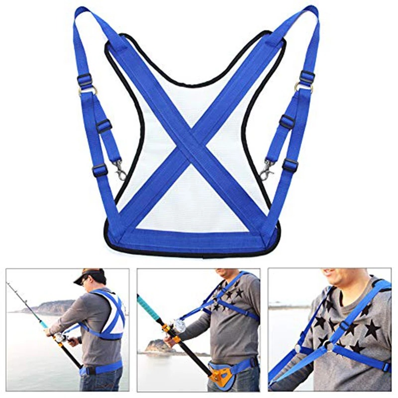 

Fishing Waist Support Adjustable Protective Fishing Rod Holder Waist Belt Harness Rod Holder For Stand Up Carp Fishing Kit