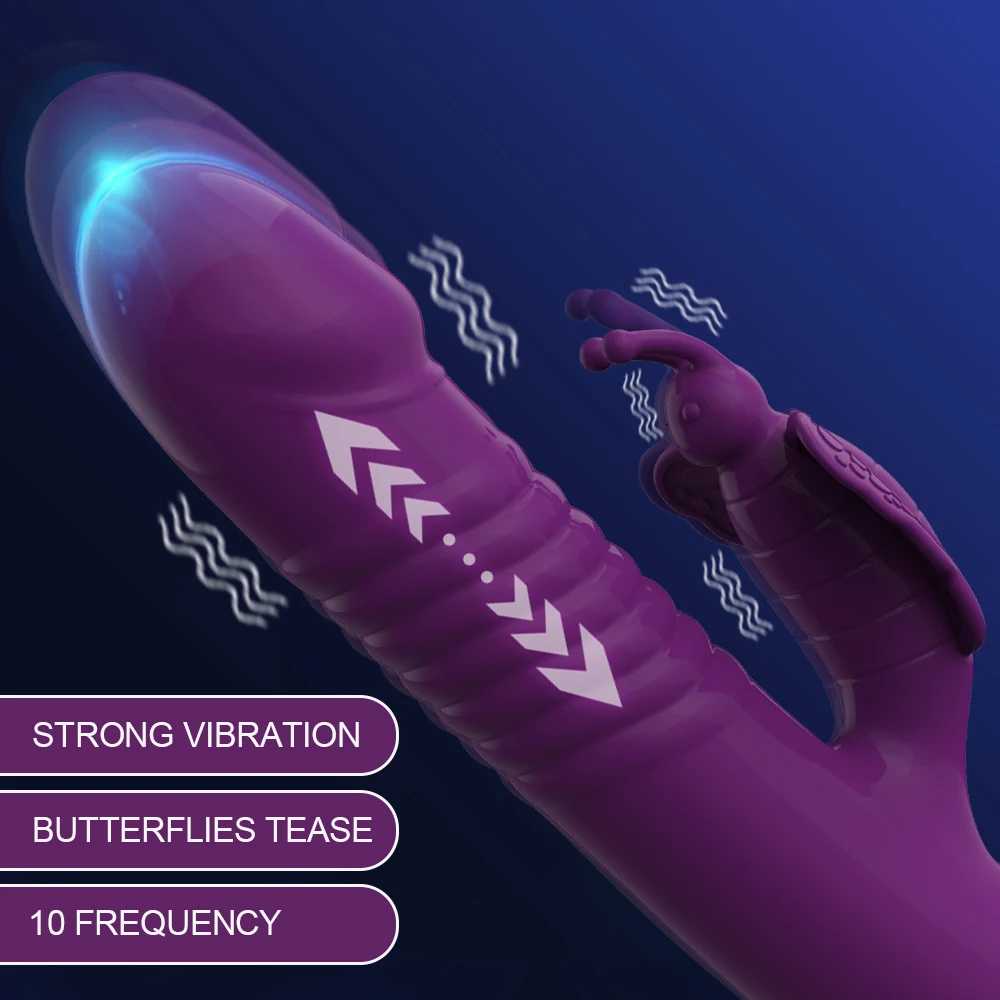 30 Modes Clitoris Woman Vibrator Women Dildos Powerful Vibro Magic Wand 3in1 Beating Clitoris G Spot Stimulator Sex Toys Female