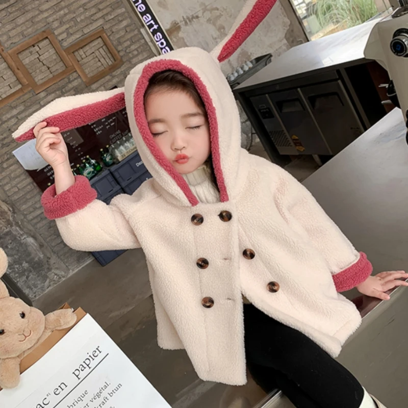 

Girls Coat Jacket Winter Cotton Windbreak 2023 Soft Warm Plus Thicken Teenagers Plus Size Outwear Sport Children's Clothing