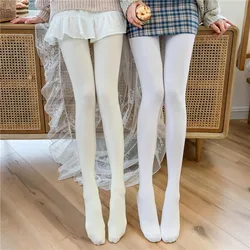 Neue Frühling Samt weiße Frauen Strumpfhosen 100d Frau Lolita Ballett Tanz Strumpfhosen Strümpfe Mode weibliche Strumpfhosen Collant Femme