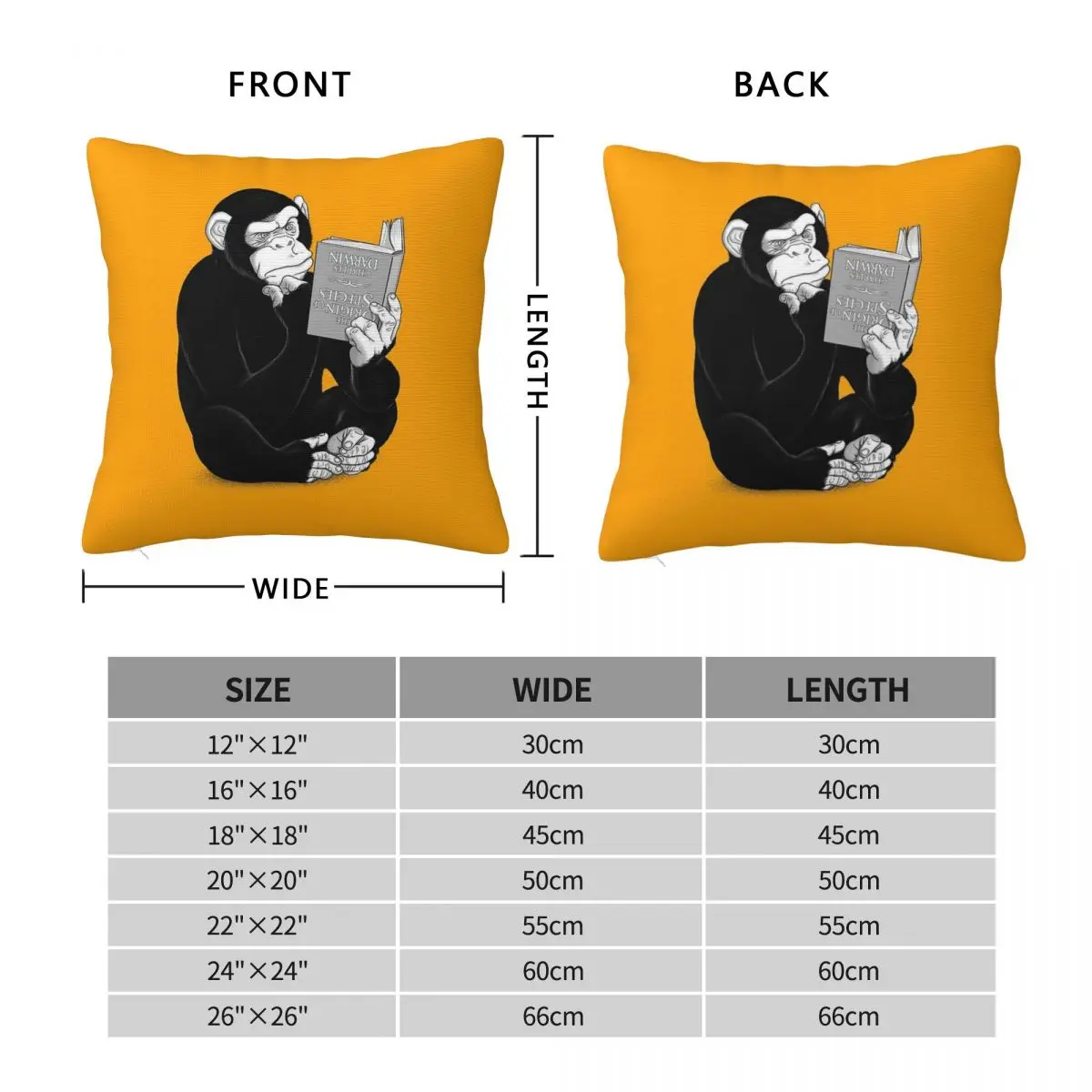 Origin Of Species Charles Darwin Square Pillowcase Polyester Linen Velvet Printed Zip Decor Sofa Seater Cushion Cover 18