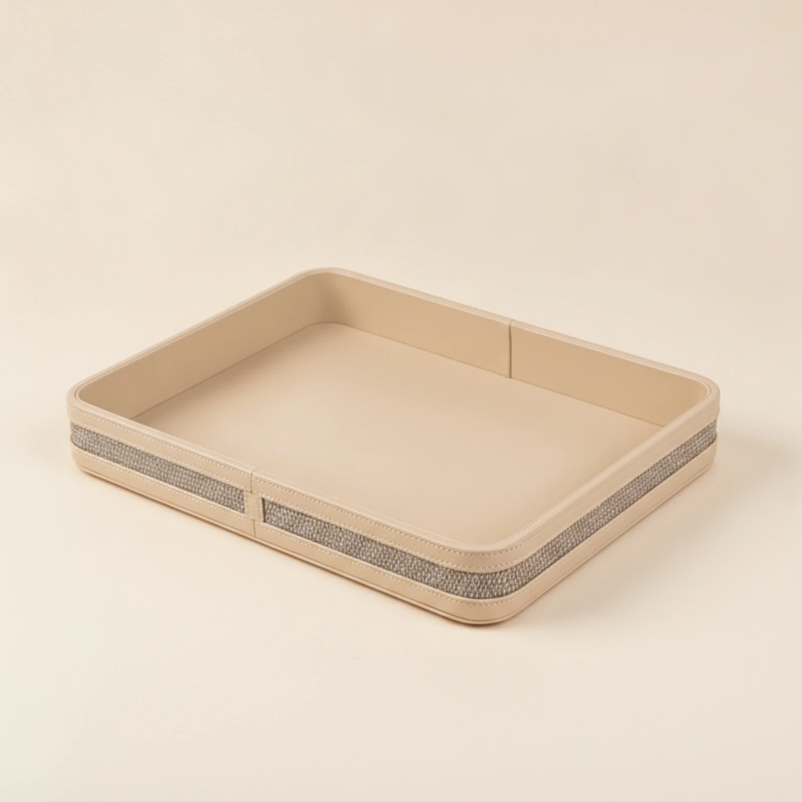 Rectangular Tray Long-Lasting Tray with Raised Sides Desktop Organizer Slim-Profile Slim for Vanity, Dresser