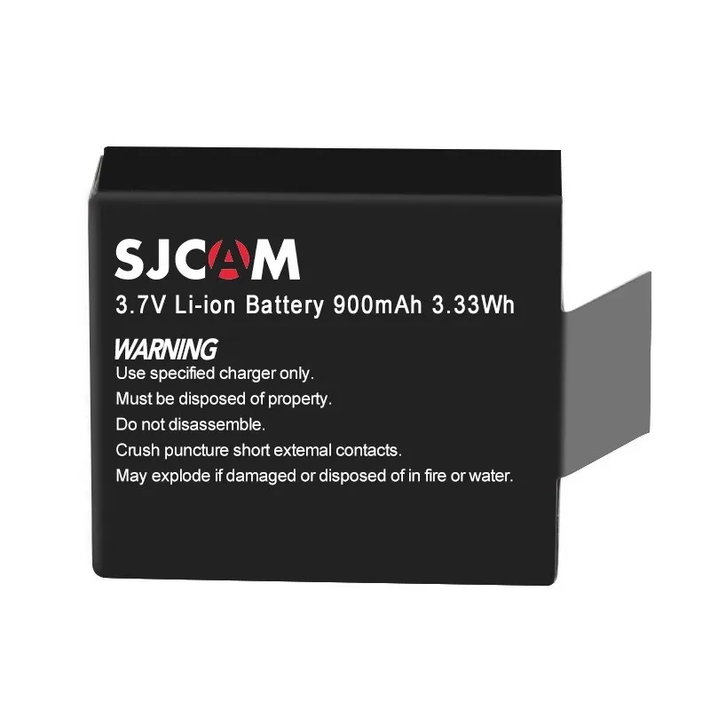 2 Pcs 3.7V 900mAh/3.33Wh Li-Ion Battery for SJCAM Sj5000 Sj6000 Sj7000 SJ8000 SJ9000 M10 Action Camera Batteries