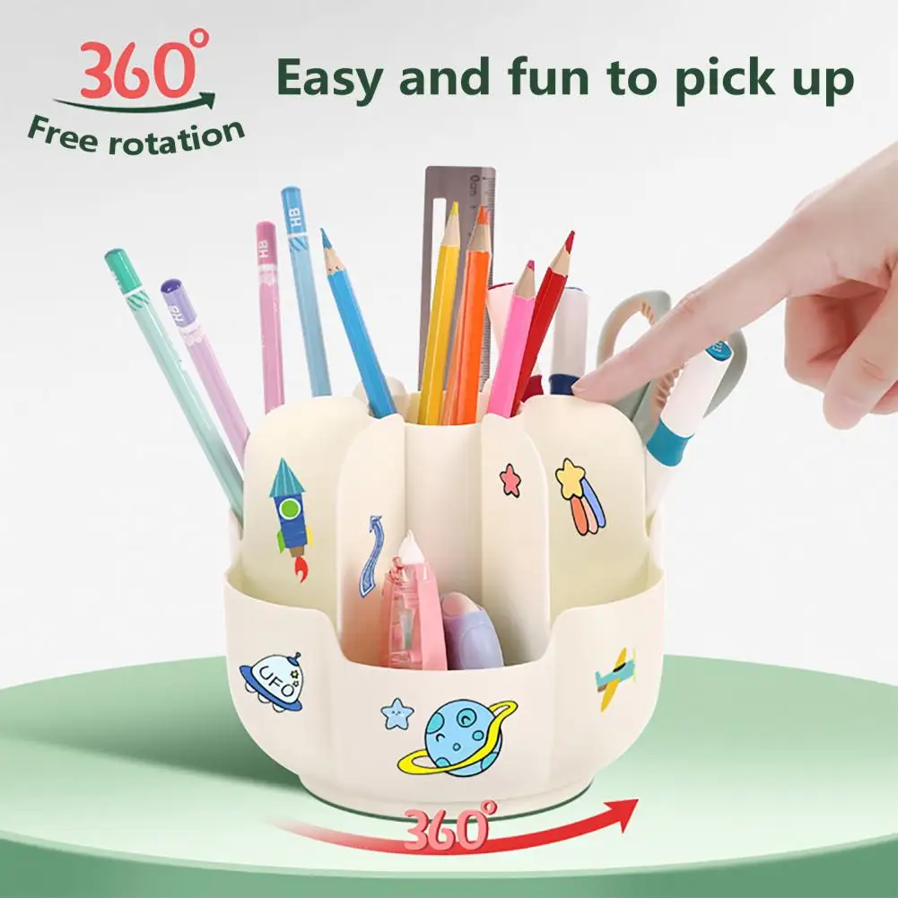 Multifunctional Pen Holder Multifunctional 360 Degree Rotating Pen Holder Capacity Organizer for Home School Office Desktop