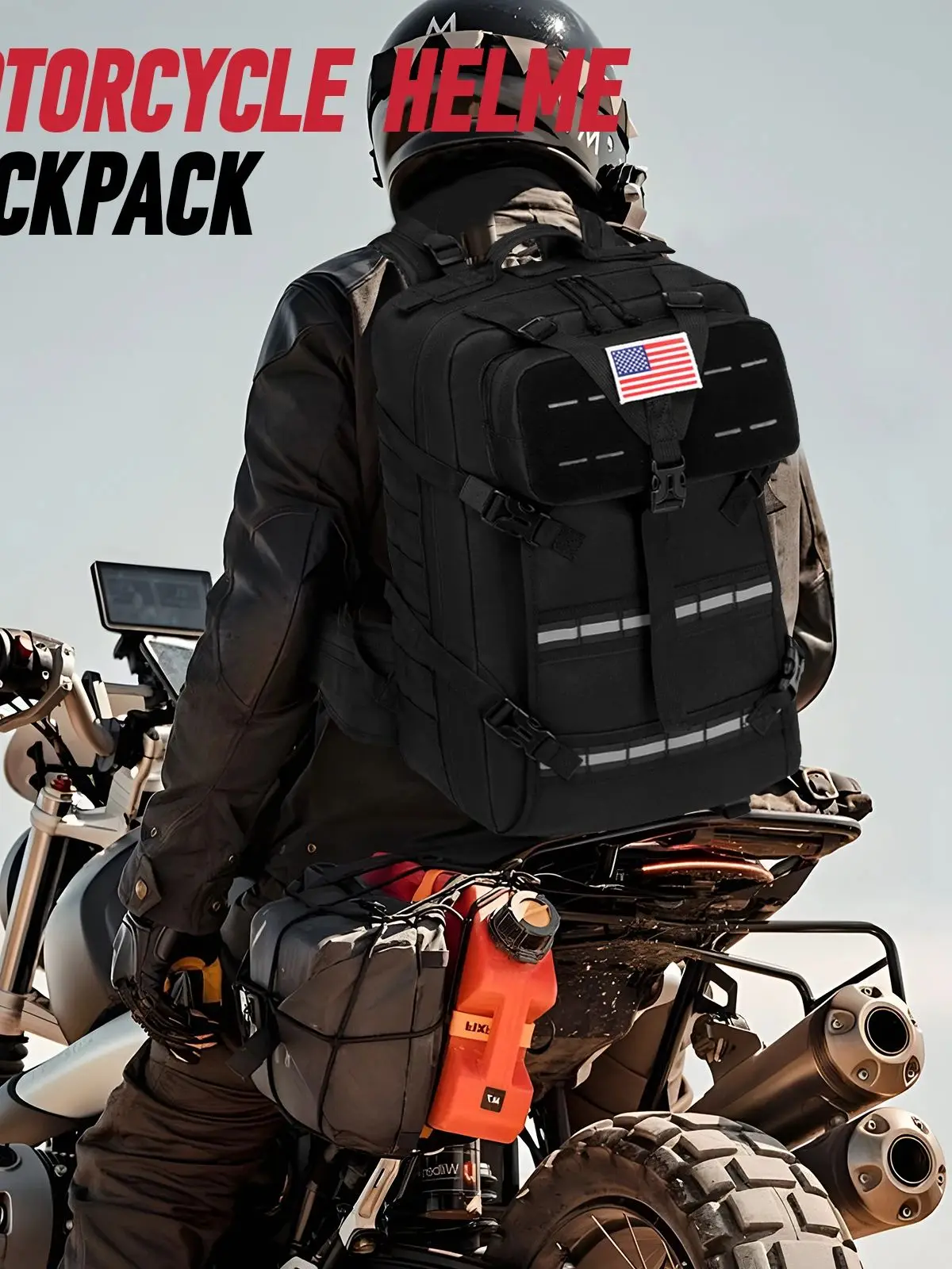 AliExpress NONE 30L Motorcycle Helmet Backpack Multifunction Riding Backpack Rider Cycling Helmet Storage Packsack Motocross Tail Bag Luggage
