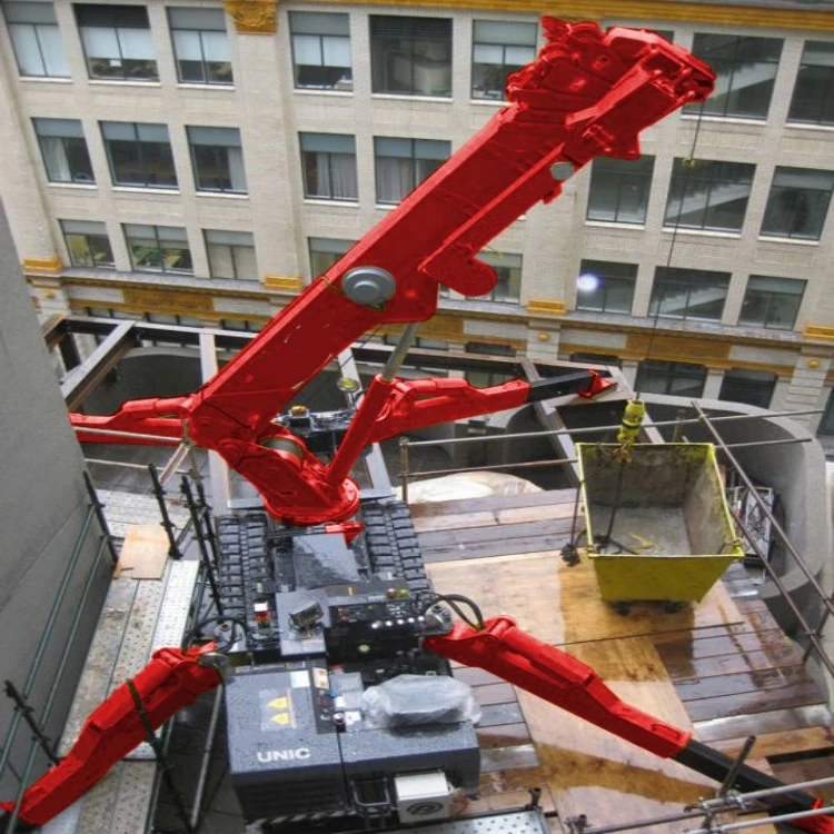 Ce Certified 2 Tons 3 Ton 5 Ton Hydraulic Crawler Spider Crane With Telescopic Boom
