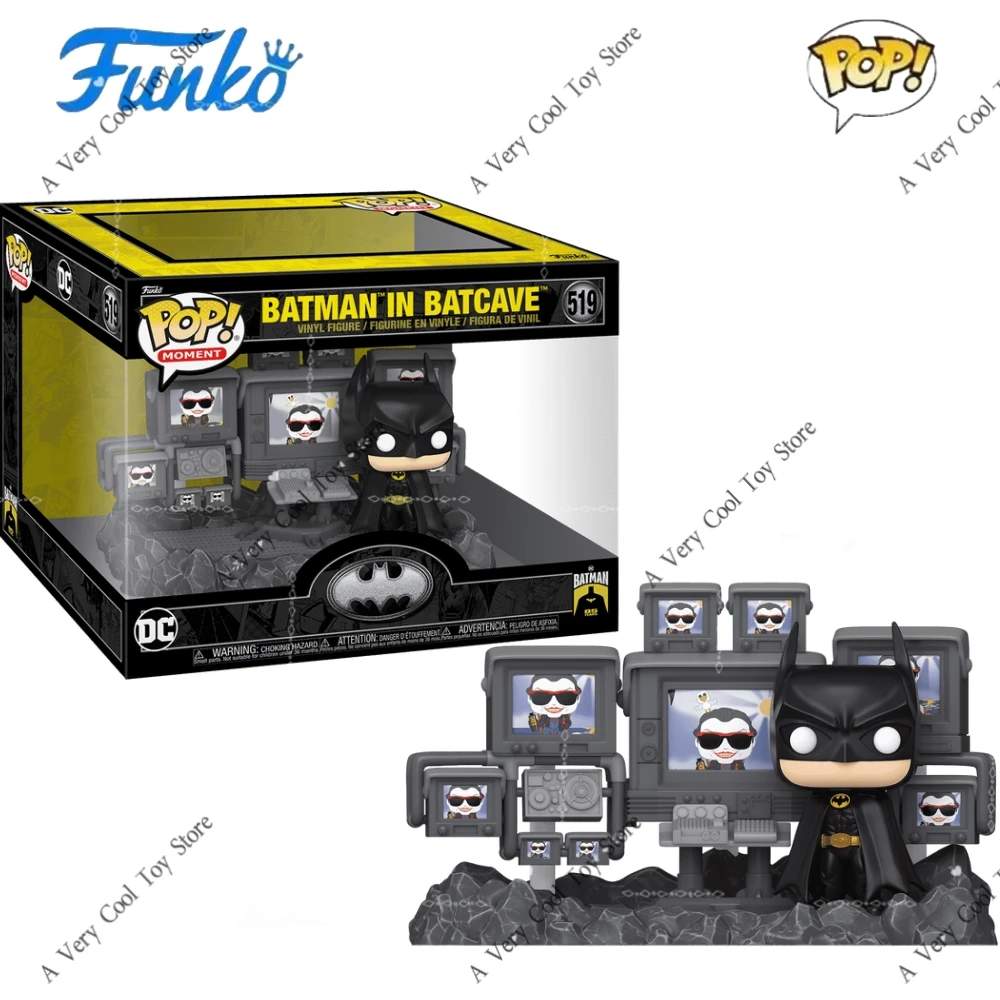 ¡Funko Pop! Momento Batman en Batcave (1989)519 Figuras DC Comics 5,5 pulgadas Edición limitada Recoger Decoración Modelo Juguete para regalo