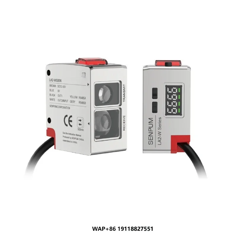 Innovative Colour Sensor RGB Contrast Color Marker Sorting Sensor RS-485 Black Blue Color Detection Sensor