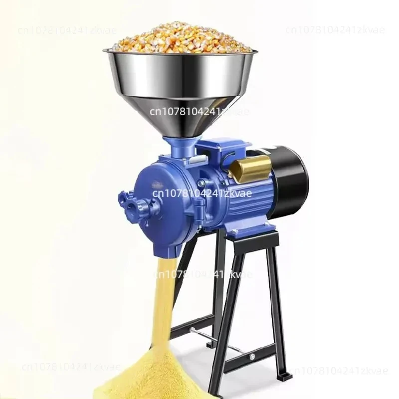 Multifunctional Household Grain Grinder Dry/Wet Electric Rice Flour/Corn/Soy Milk/Peanut Butter Rice Grinder