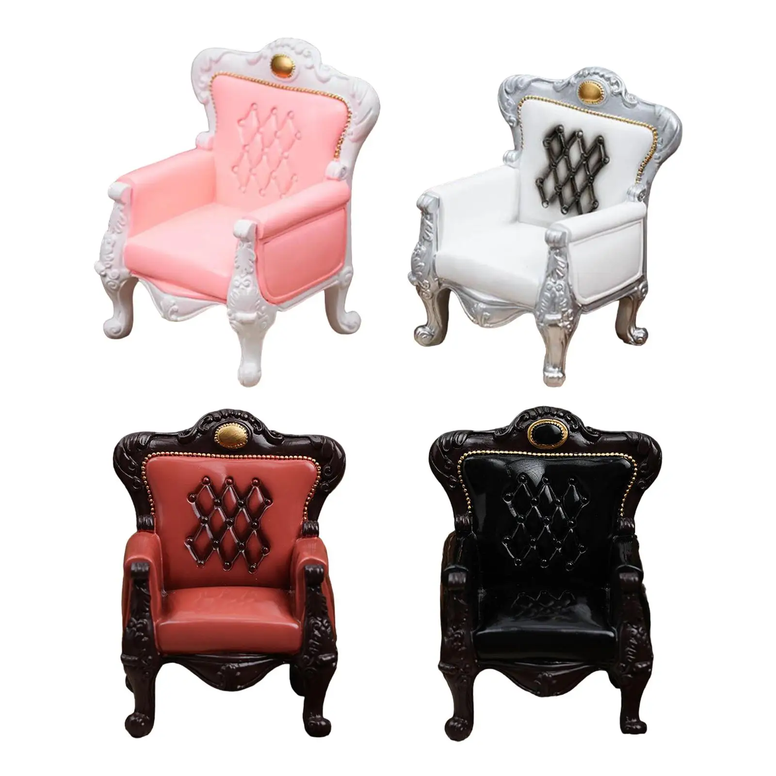 1:6 دمية أريكة نموذج كرسي دمية أريكة أثاث غرفة المعيشة المصغرة لمناظر DIY