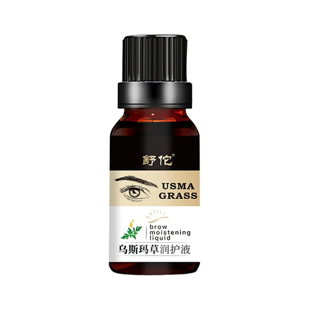 Thick Usma Grass Eyebrow Growth Liquid Effective Growth Hair 10ml Fluid Sideburns Hairline Xinjiang Beard Care F0a7