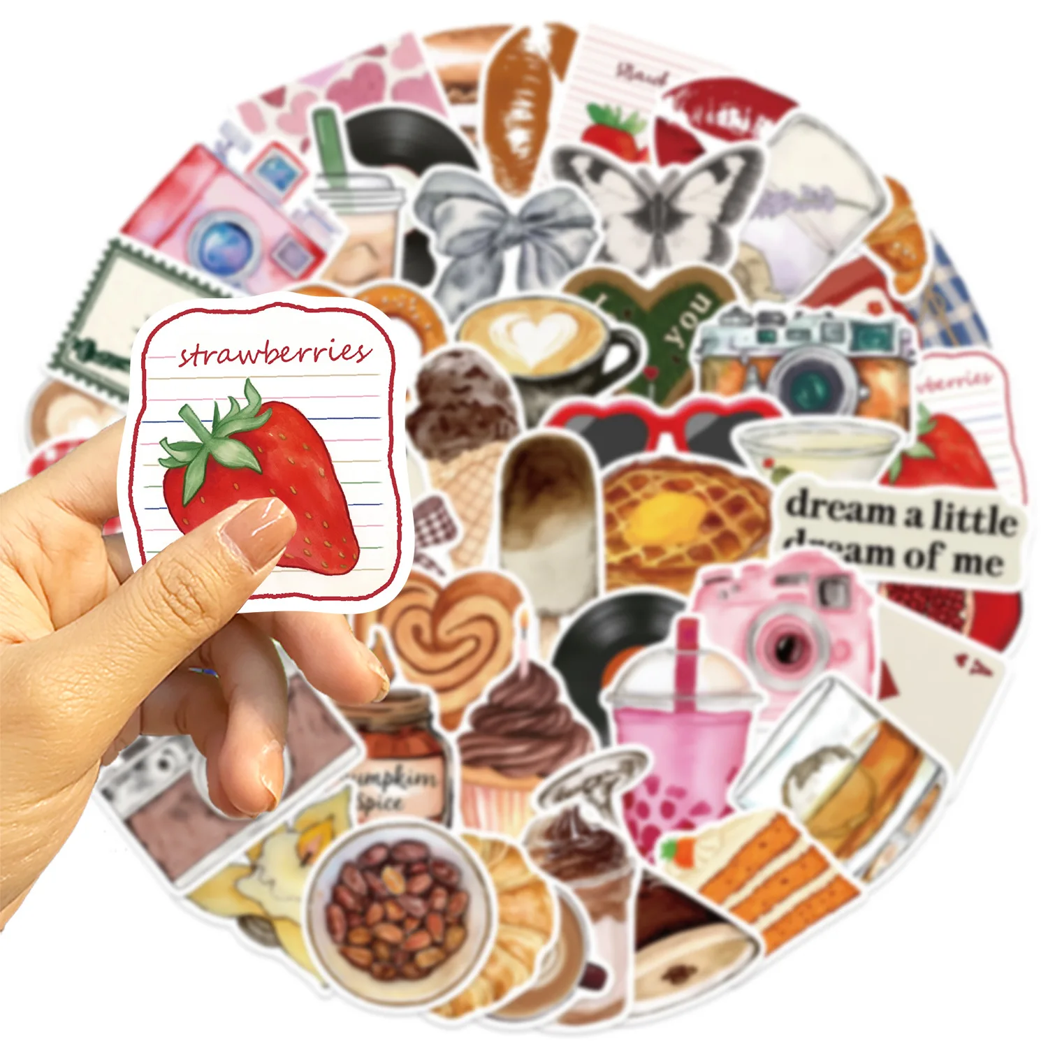 10/30/50PCS Aesthetic Inspirational Sticker Decoration Luggage Laptop Phone Deskt Waterproof Decal Notebook Stationery Stickers image 3