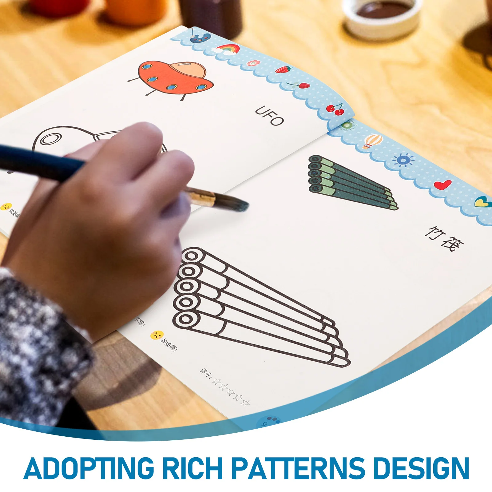 

8Pcs Children Coloring Books Safe Paper Colorful Patterns Painting Drawing Books for Kids Party Favors Kids Coloring Book