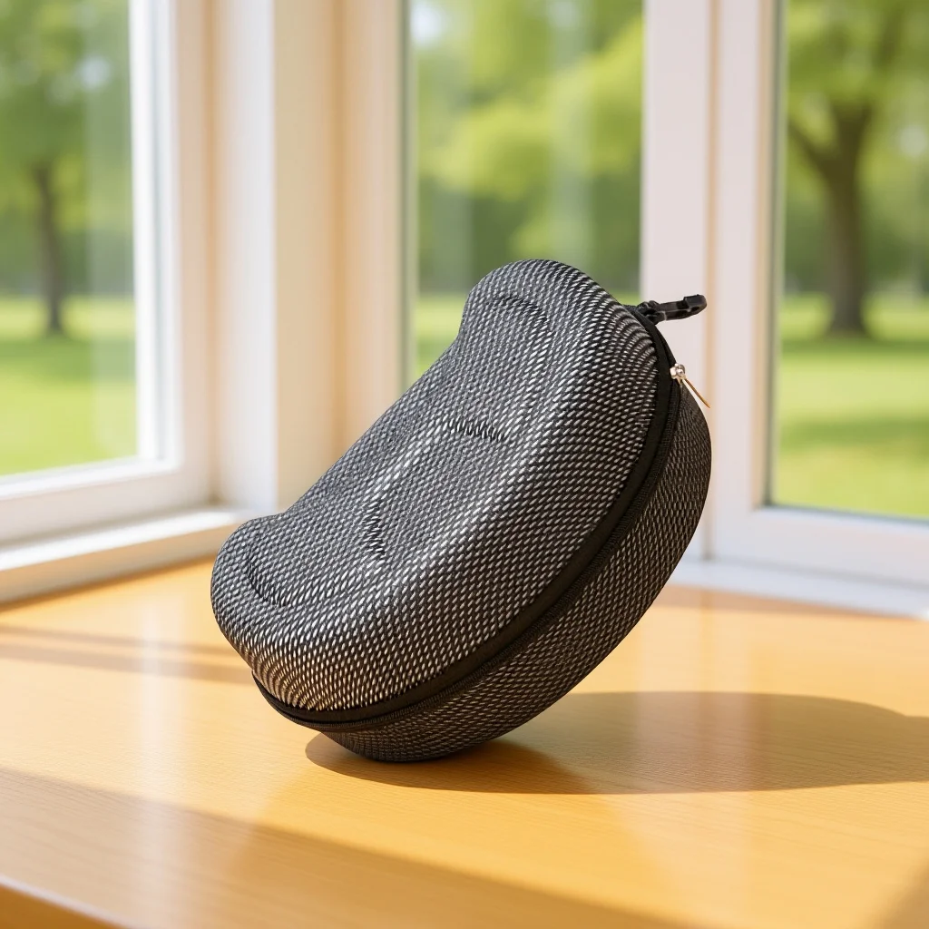 

Large Size Goggles Case for Motorcycle Ski Snowboard Impact Resistant Waterproof Eyewear Box with Inner Lining Zippered Closure