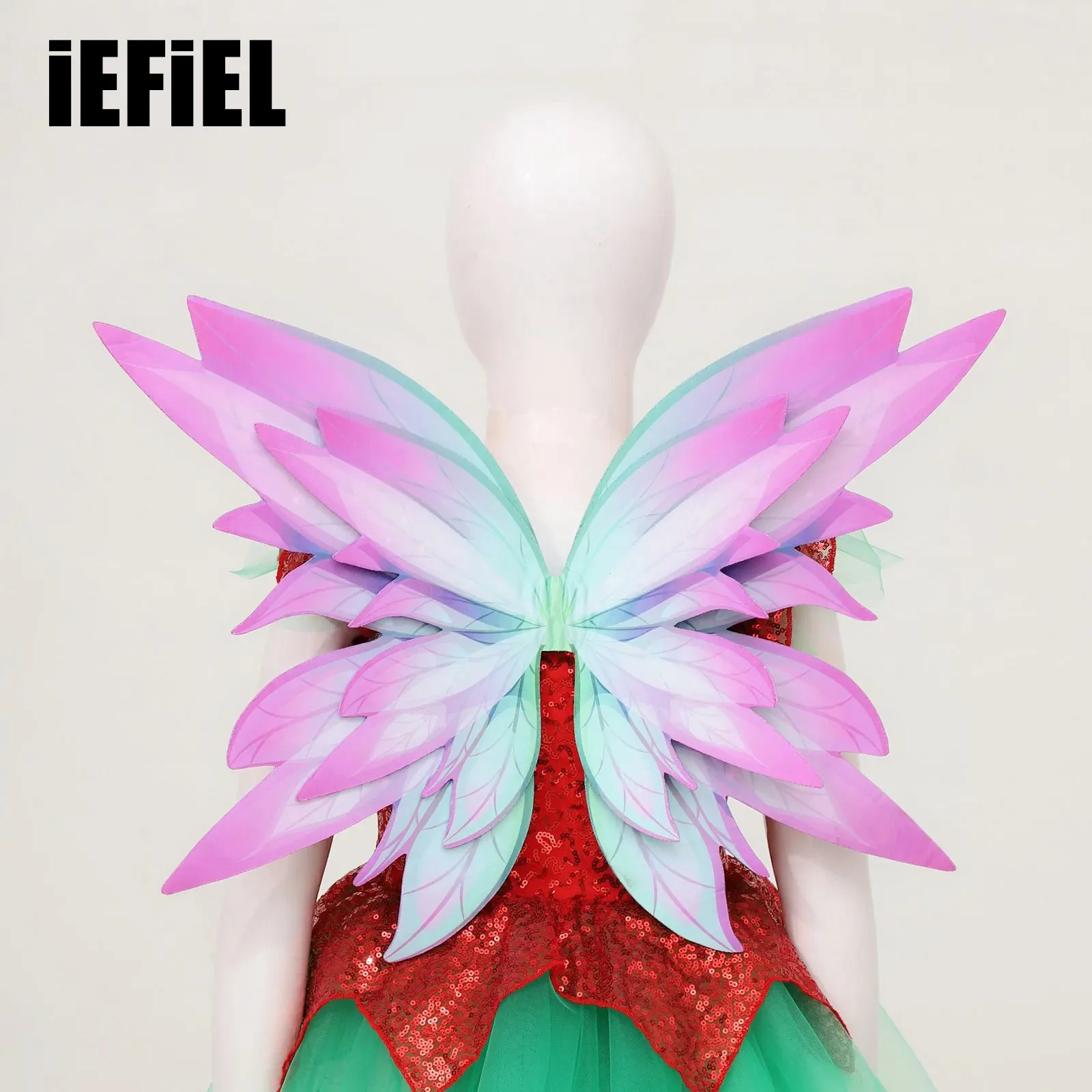 

Kids Butterfly Elf Wings Flower Fairy Wings for Halloween Dress Up Party Costume Angel Wings Festivals Christmas Gift