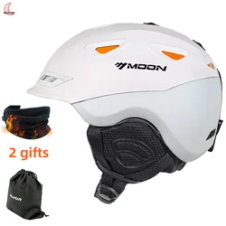 MOON-Casque de ski pour adultes, casque 506 pour l'extérieur, casque pour jeunes adultes, coque ABS et mousse EPS, évents réglables, compatible Goghidden