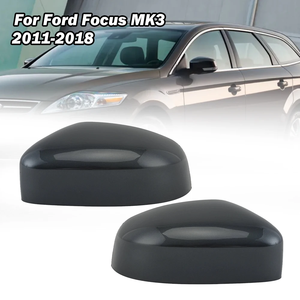 

Door Rearview Mirror Cover For Ford Focus MK2 2009-2011 MK3 2011-2018 For Mondeo MK4 2010-2014 Magnetic Grey Car Side Mirror Cap