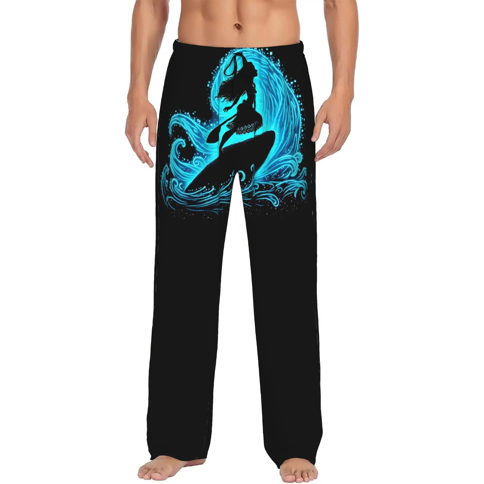 

Custom Printed Moana Cartoon Pajama Pants Men's Sleep Sleepwear Bottoms with Pockets
