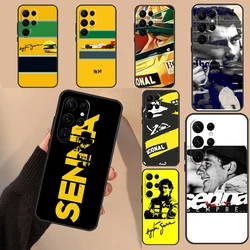 Ayrton Senna Phone Case For Samsung Galaxy S22 S21 S23 Ultra Note 20 S8 S9 S10 Note 10 Plus S20 FE Cover