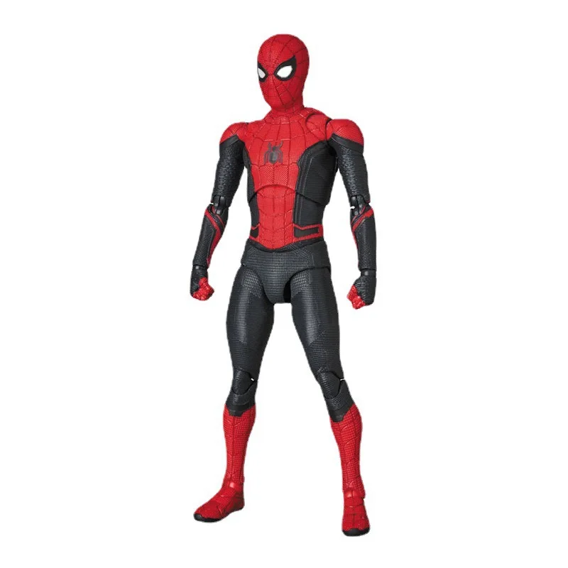 15cm mafex 113 Spiderman ของเล่นคุณภาพสูงอุปกรณ์เสริมสำหรับตุ๊กตาขยับแขนขาได้สไปเดอร์แมนเคลื่อนย้ายได้ตุ๊กตาของขวัญสำหรับสะสม