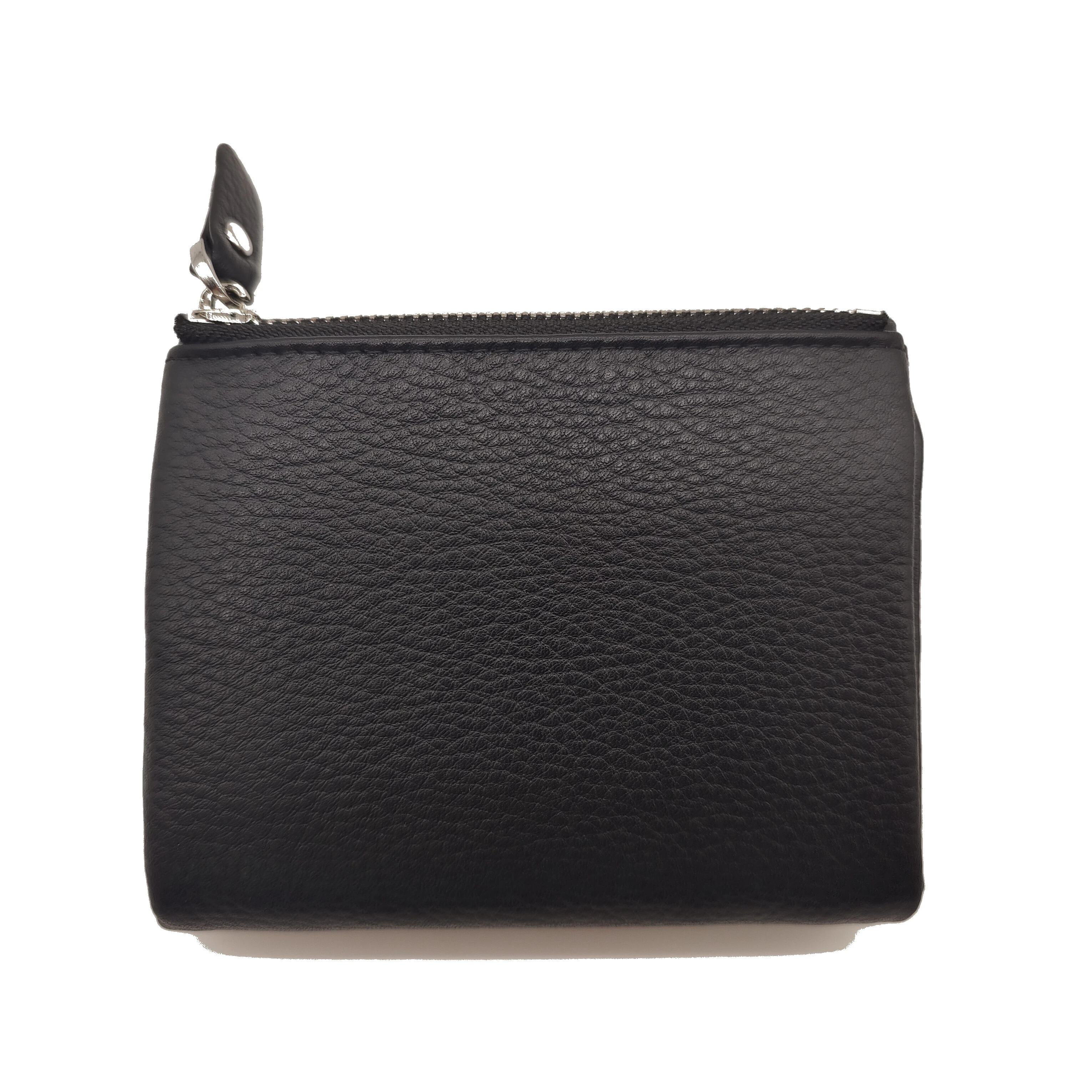 New Soft Genuine Cow Leather Short Wallet For Women Multifunctional Ladies Tri-fold Hasp Purse Cowhide Solid Color Card Holders