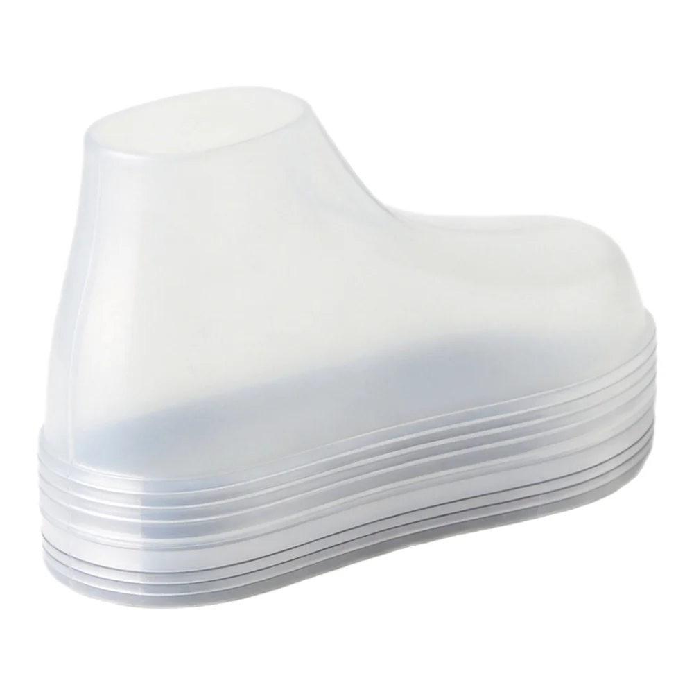 10pcs Clear Plastic Baby Feet Display Baby Booties Shoes Socks Showcase Feet Display Socks Half Boots Shoes Transparent PVC