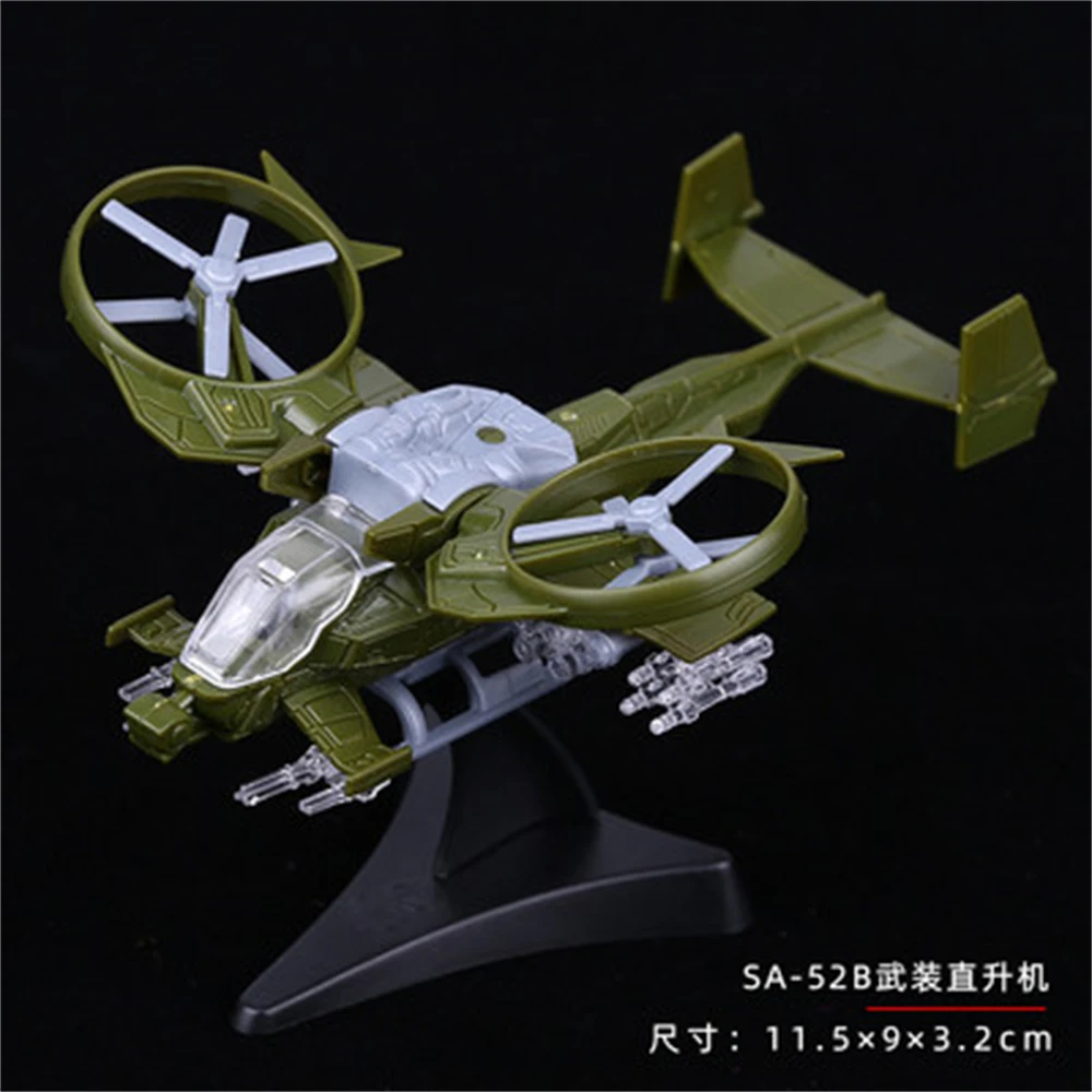 1:165 Scale SA-52B Military Helicopter Gunships Avatar Fighter Aircraft Assembly Mini Plastic Military Model Puzzle