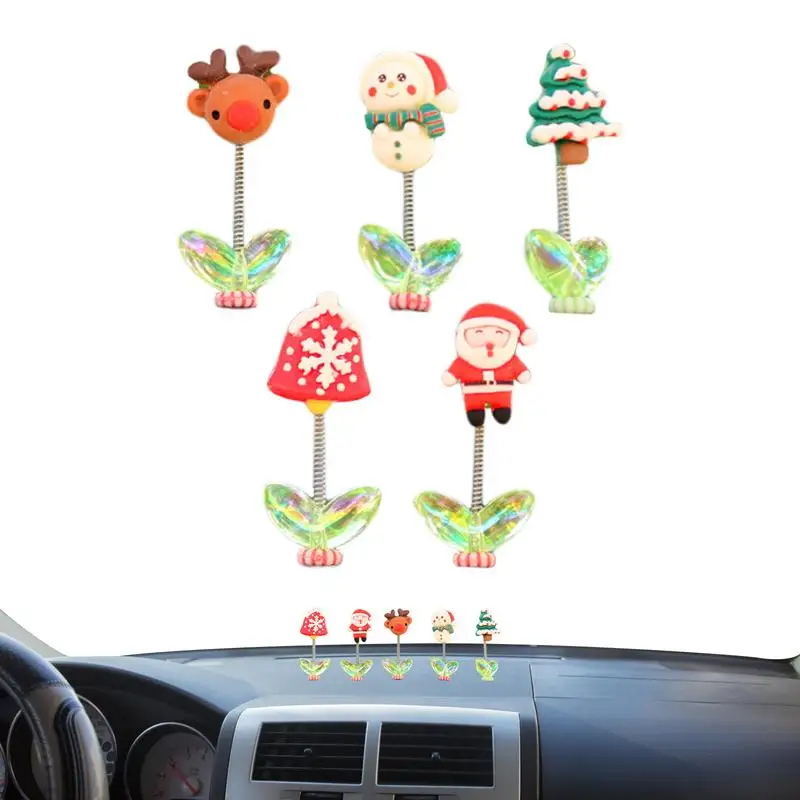 Christmas Car Dashboard Decoration Car Center Console Interior Ornament Snowman Car Dashboard Decor Accessories Dashboard Toy