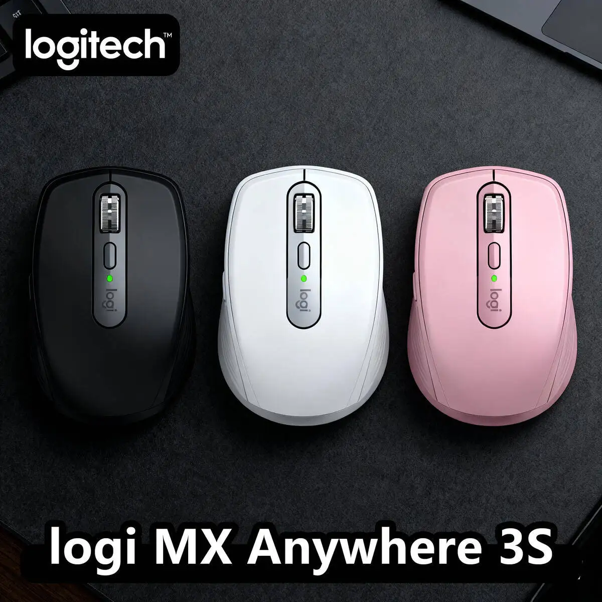 

Logitech MX Anywhere 3S Bluetooth Mouse – High-Precision Sensor, Sustainable Build, Quiet Clicks, Home/Office Essential