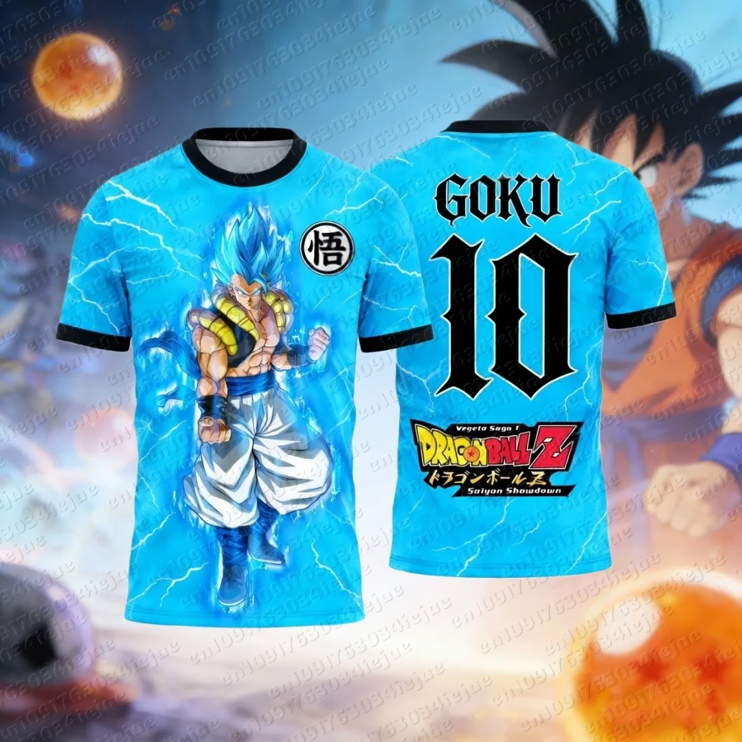 2026 Premium Dragon Ball Licensed 3D Printed T Shirt Fashion Streetwear Adults S-6XL Children 90-160cm Goku Vegeta Buu Anime Top