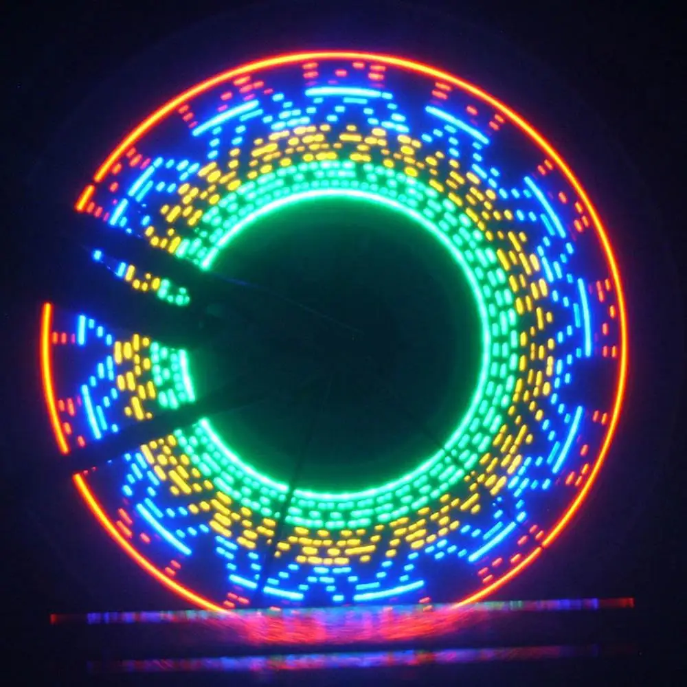 32LED DIY Bicycle Light Colorful Bike Wheel Spoke Light Cycling Tire Signal Lamp Bicycle Accessories