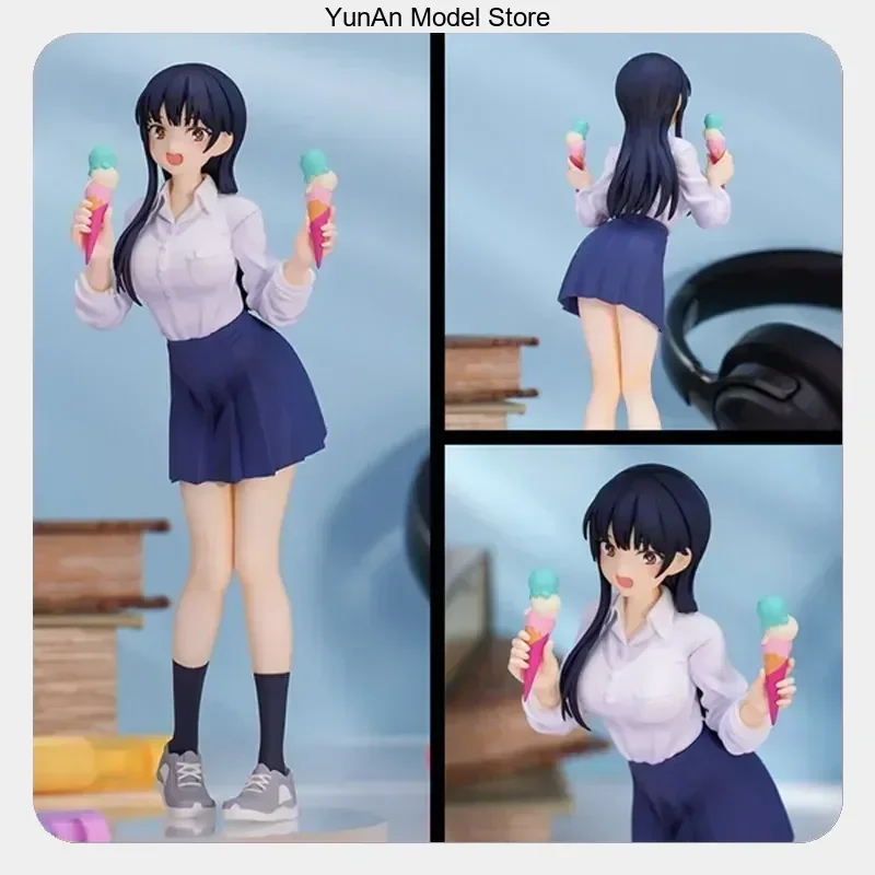 Figurine d'anime, décoration de boîtier PC, cadeau, 18 cm, My Dangerous Things in Mind, Yamada Anna avec glace, pose debout