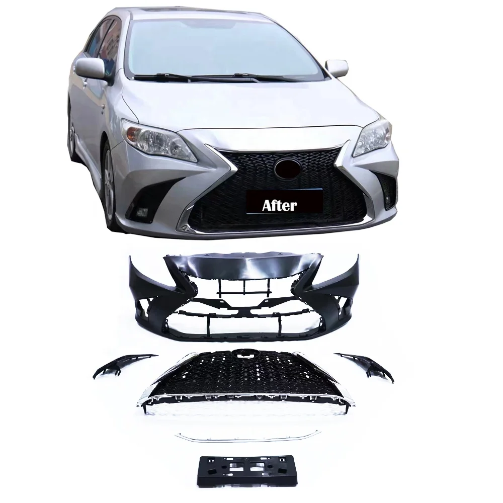 

CarBodykit для 2010-2013 Toyota Corolla To Lexus ES передний бампер автомобильный бампер для Corolla PP пластиковый материал