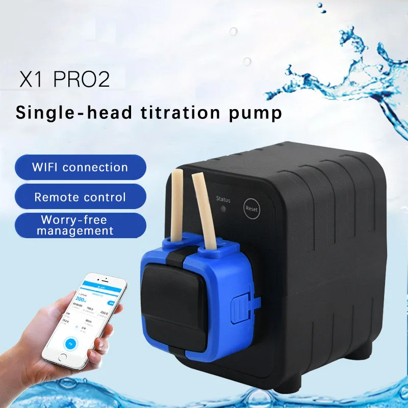 

X1PRO2 Sea Water Cylinder Mobile Phone Control Single-Head Titration Remote Operation Add Element Water Change Titration Pump