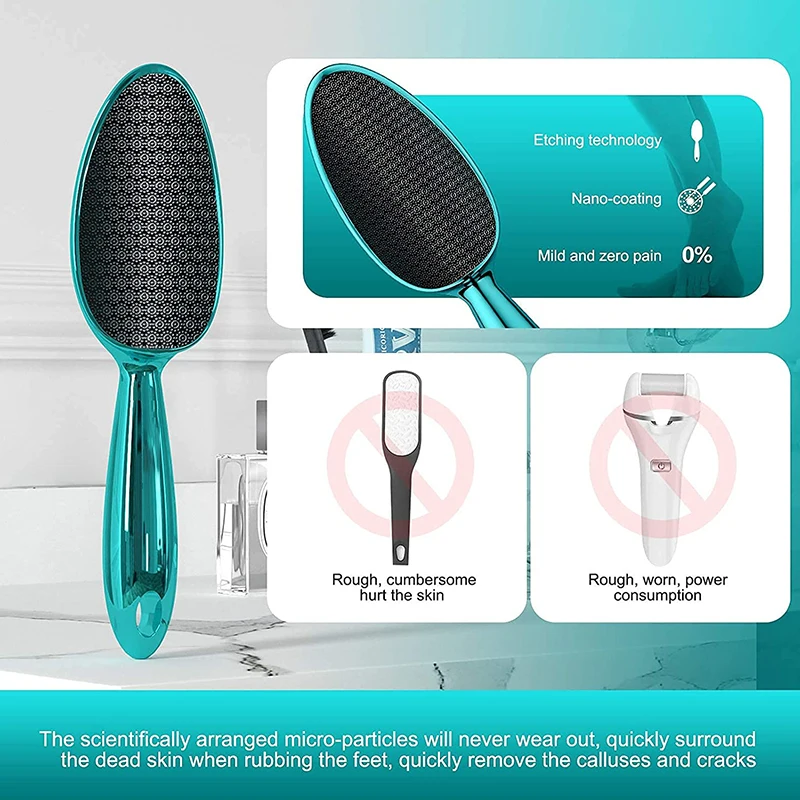 New Professional Nano Glass Foot File Scrubber for Woman Heels Dead Skin Callus Remover Feet Skin Care Pedicure Tools