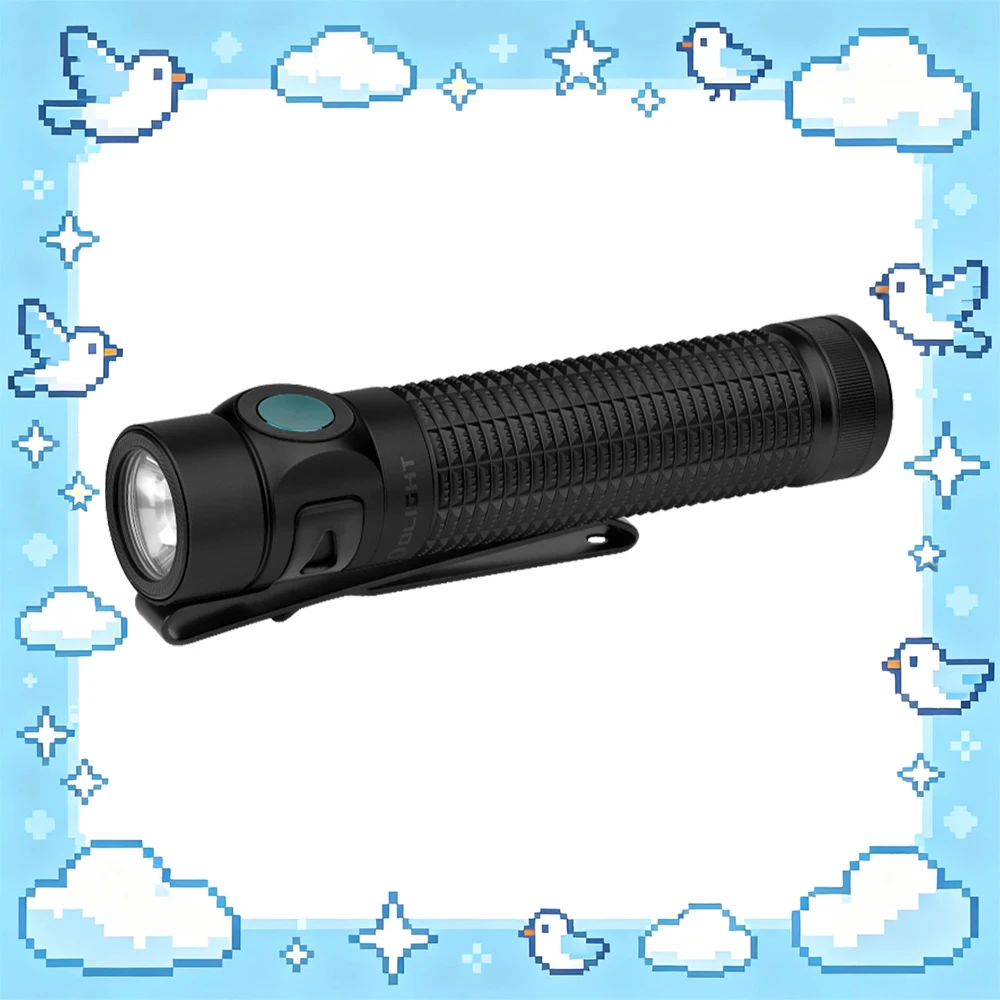 OLIGHT Baton 4 Pro Flashlight 1600 Lumens 200m Black Rechargeable Compact LED EDC Pocket Torch for Camping Hiking Outdoor Use