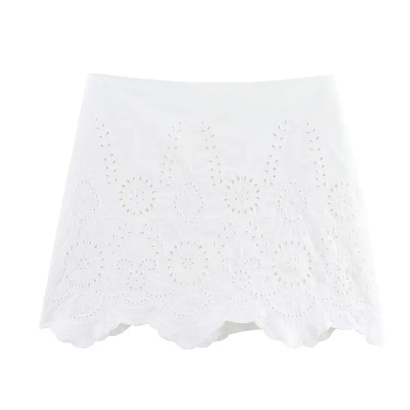 

Женский ажурный жилет с вышивкой Ele Faion, летнее новое поступление, комплект из двух предметов ort Sve round Ne на пуговицах