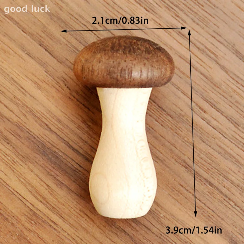 Support de baguettes en bois champignon, 2 pièces, Mini support de baguettes mignonnes, articles de cuisine de décoration pour la maison