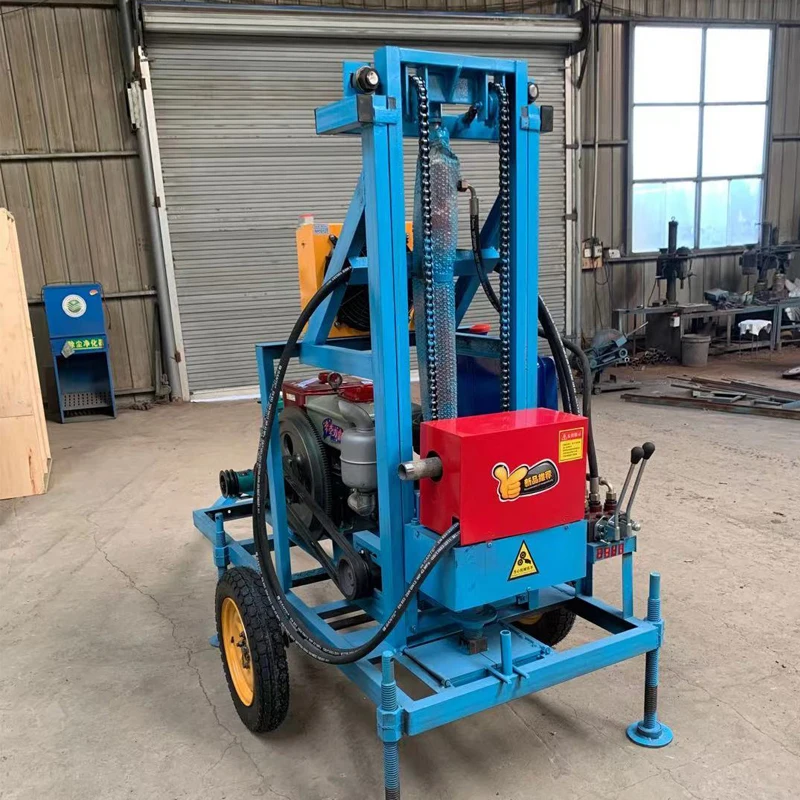 300m 350m 600 Meters Steel Crawler Mounted Rotary Water Well Drilling Rig Machine/Mine Drilling Rig