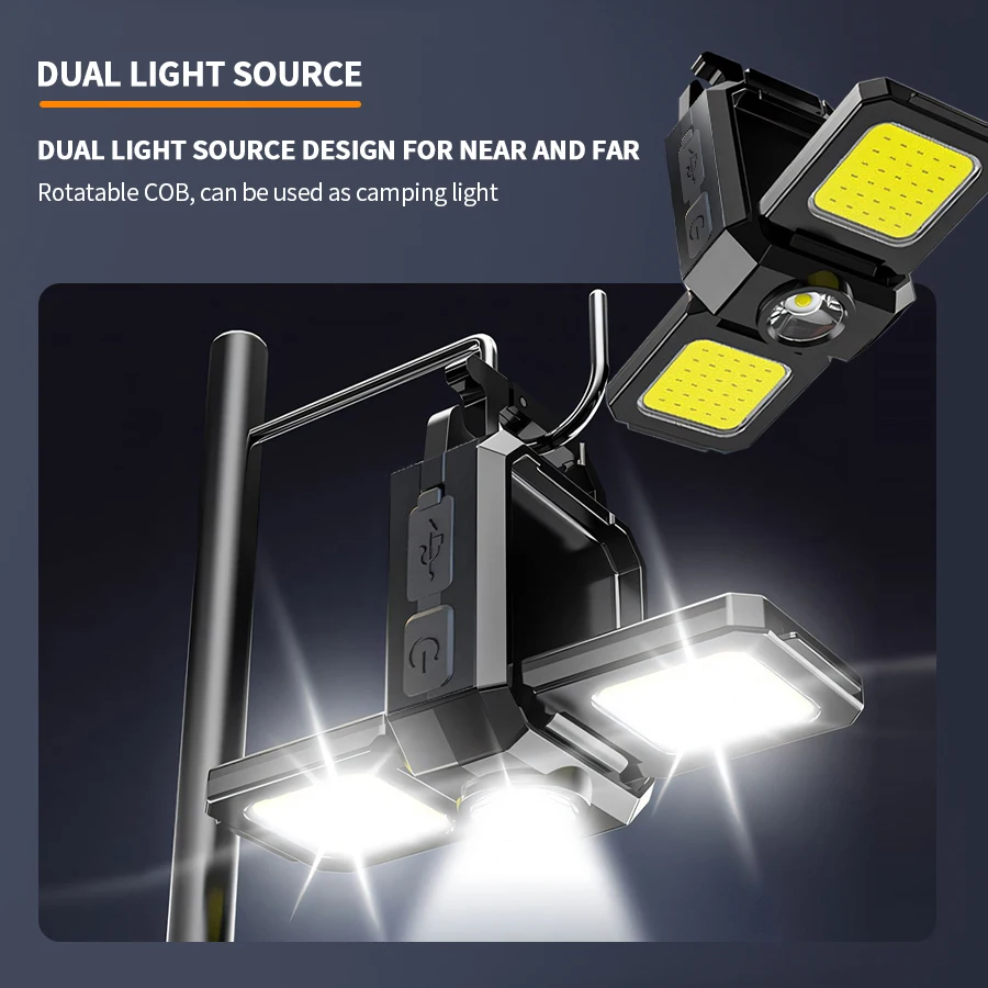 1-10pcs Mini LED Flashlight Protable Keychain Lamp 5 Lighting Modes EDC Torch Outdoor Waterproof Emergency Camping Work Lights