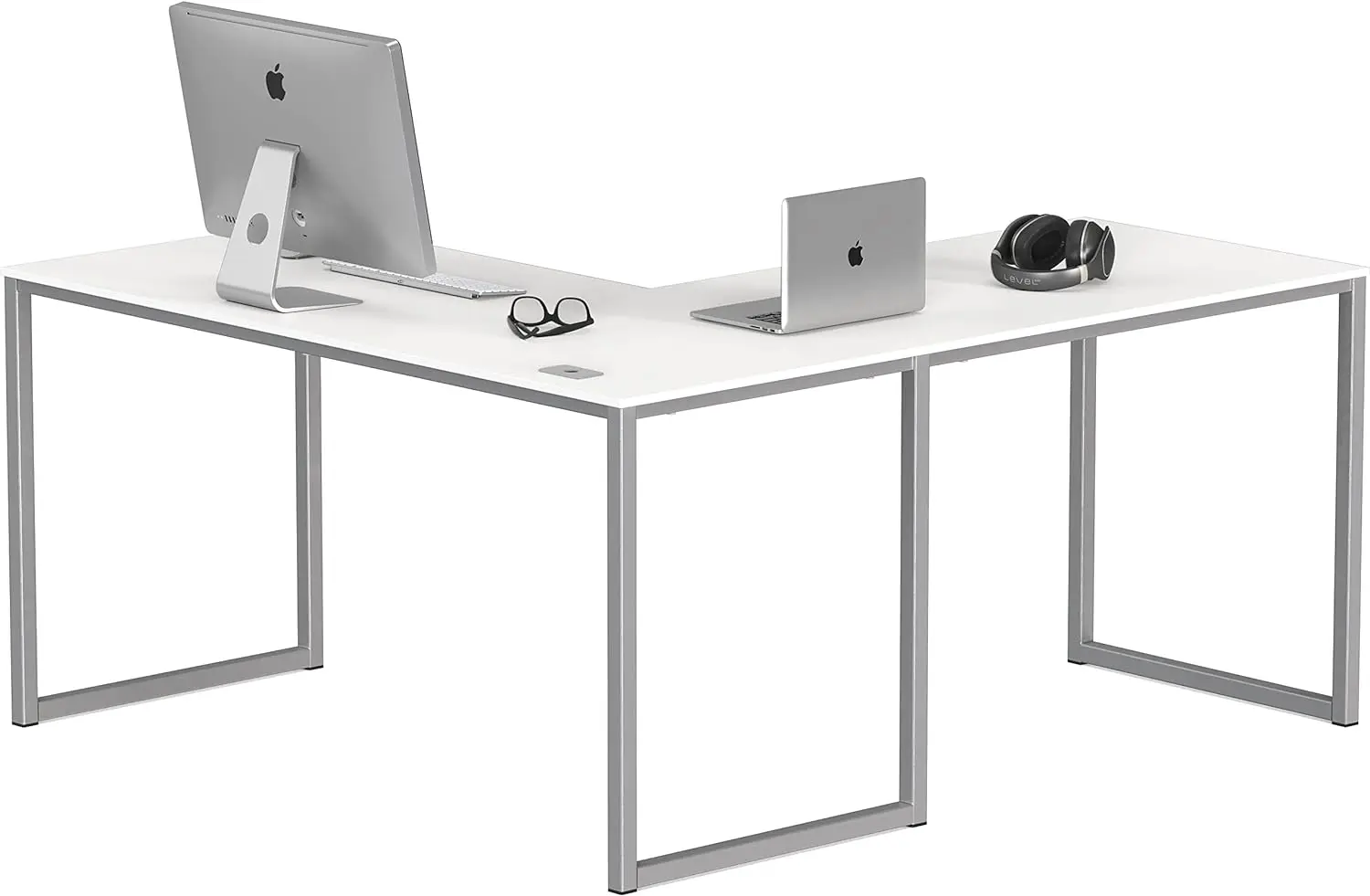 

Mission 55 x 60 Inches L-Shape Home Office Computer Desk, White