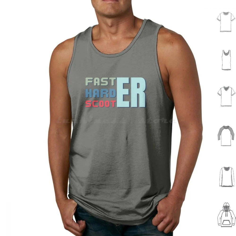 Scooter Techno Faster Harder Scooter Er Tank Tops Print Cotton Scooter Techno Scooter Techno Music Scooter Techno 1