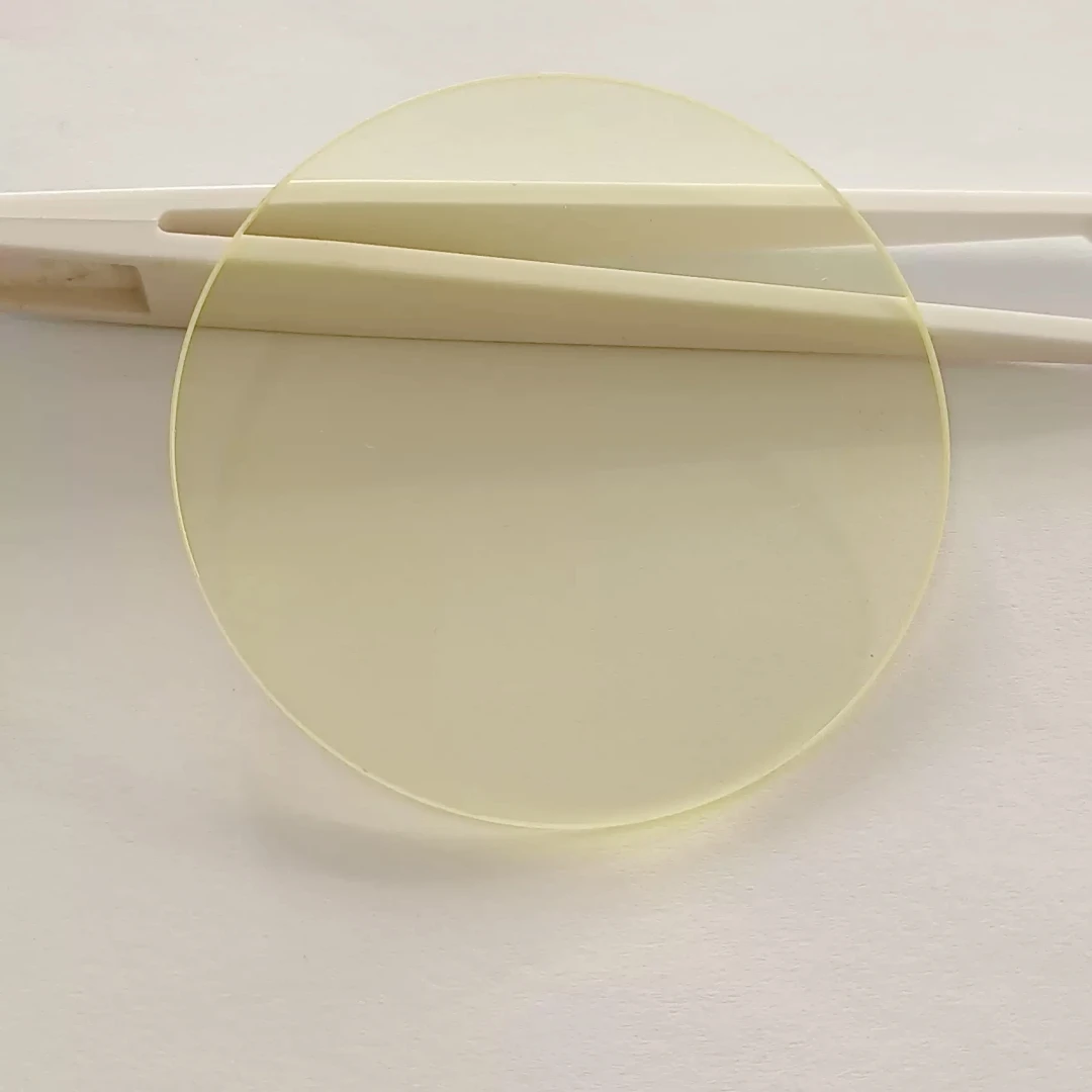 50mm 450nm Cut-off Yellow Optical Filter Infrared Transmitting Glass Lens for Fluorescence Microscope Infrared Photography GG455