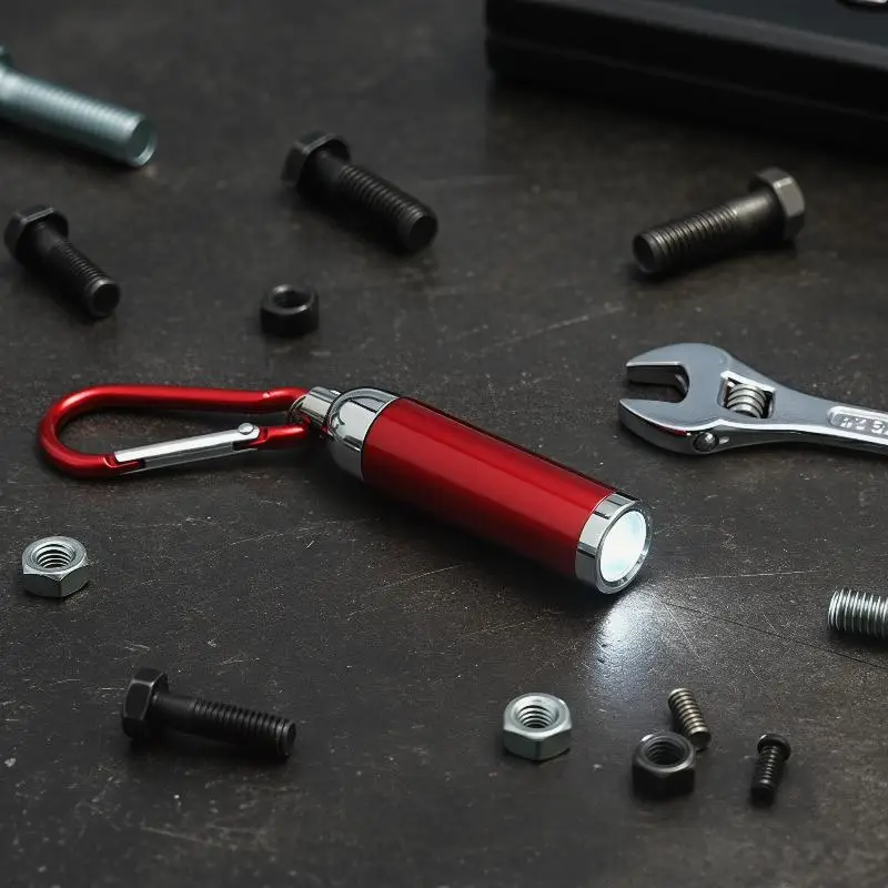 1Pcs LED Mini Flashlight Keychain Light Telescopic Design High Brightness Multifunction Pocket Torch for Outdoor Walking
