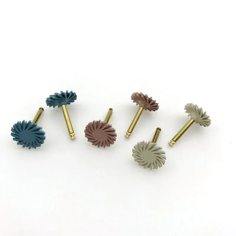 6 pçs/caixa compostos dentales-s polidores disco kit diamantes sistema dentes flexs espirais escova burs borrachas polidores ferramenta dentista